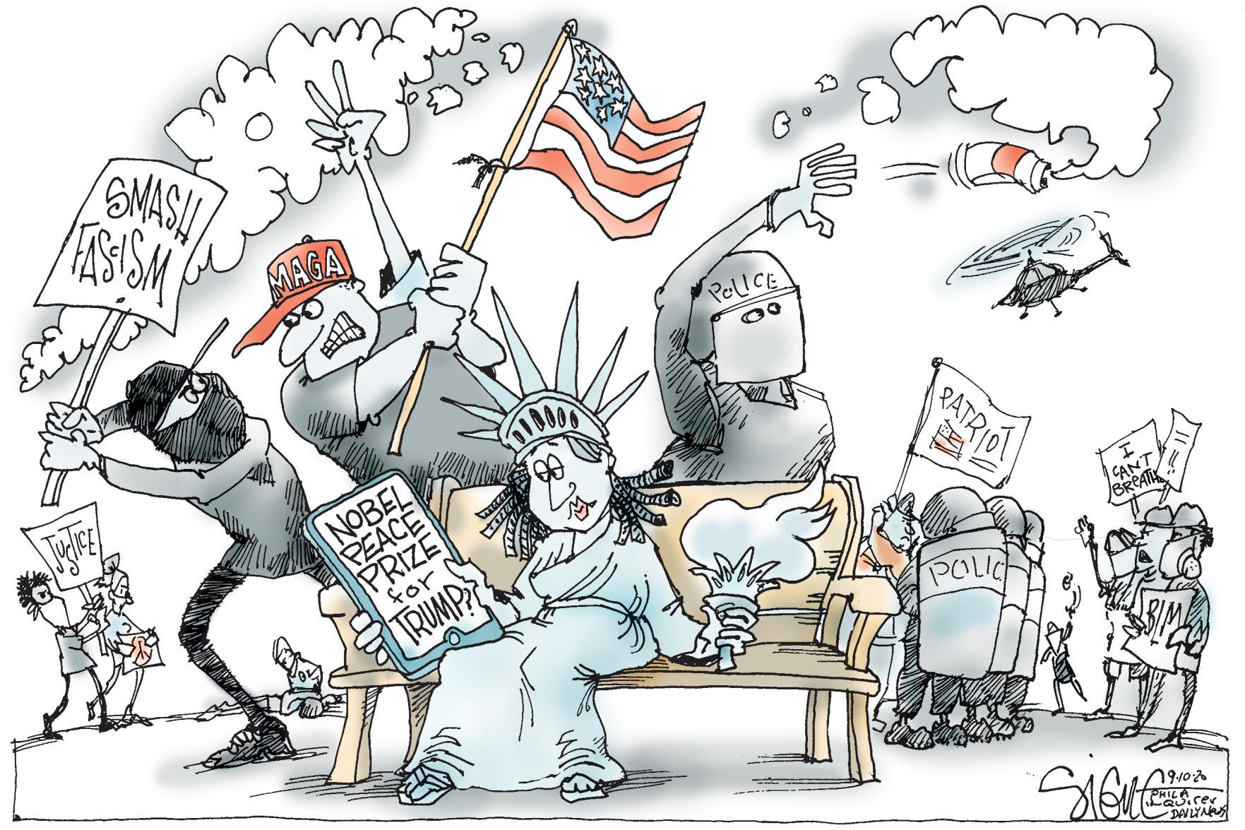 Signe Wilkinson cartoon